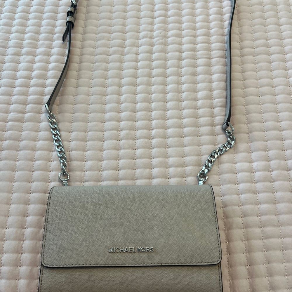 Michael Kors Gray Crossbody Bag